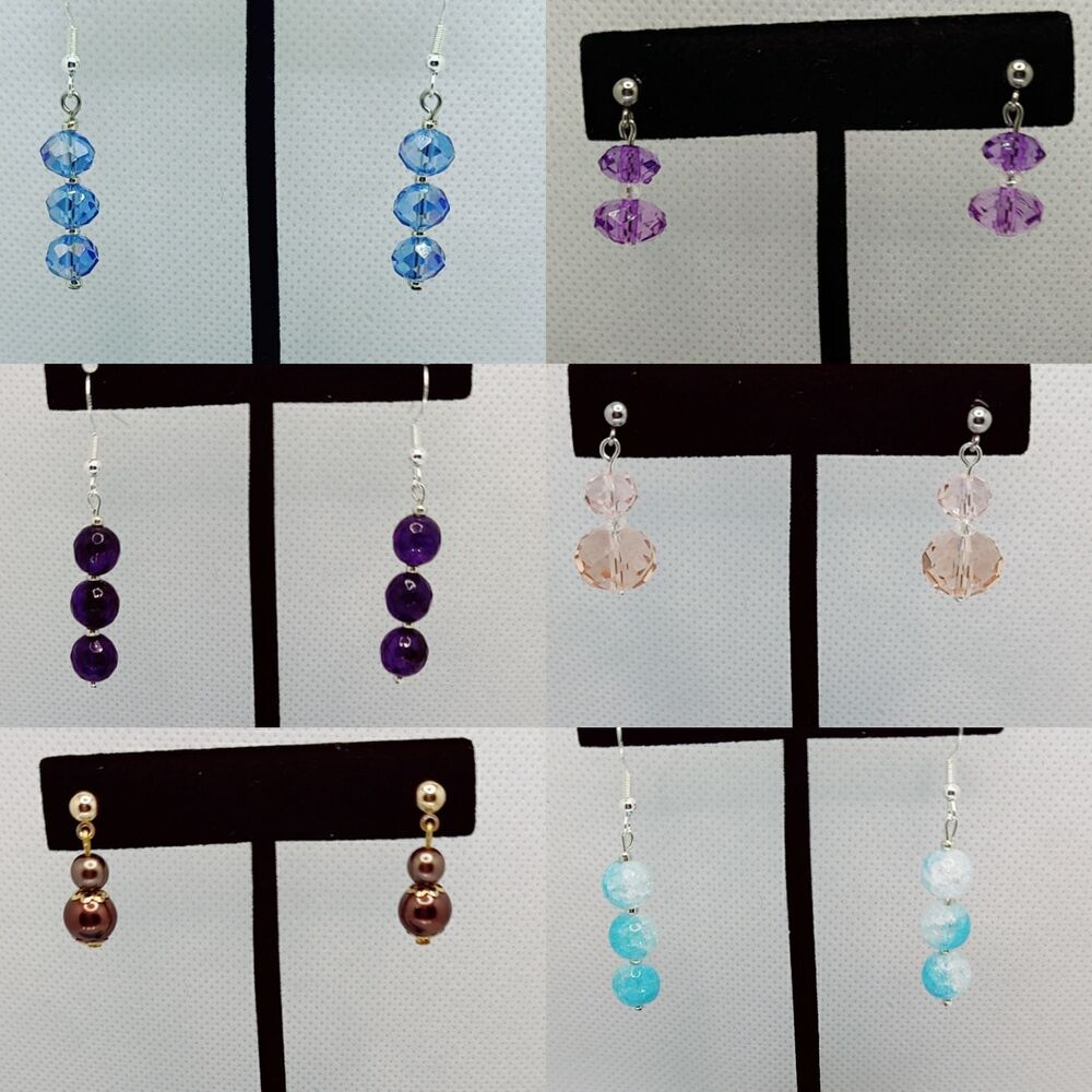 Crystal Dangle Drop Earrings